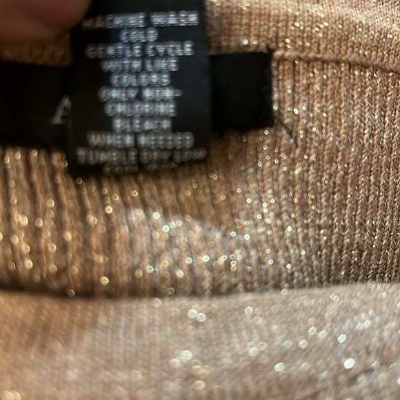 Alfani Ribbed Knit Metallic Scoop Neck Sweater Size L - Picture 12 of 12